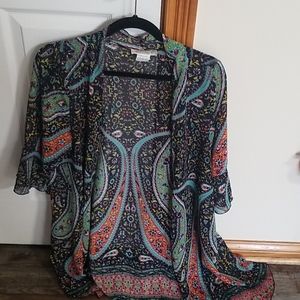 Flowy Tunic Over Shirt